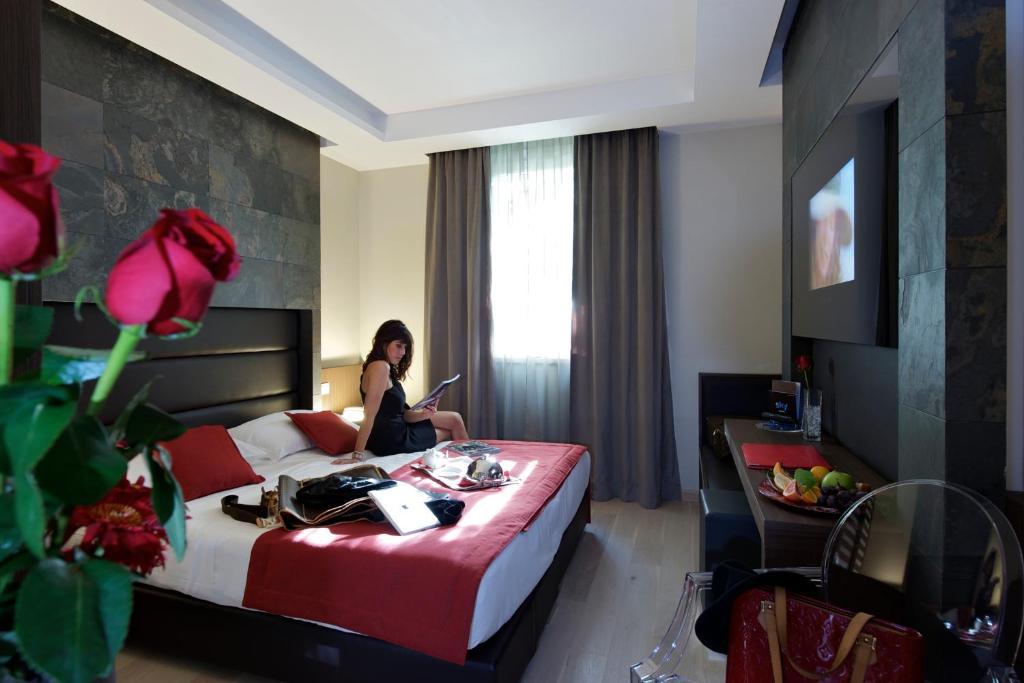 Unahotels Villa Dei Platani Foligno Oda fotoğraf